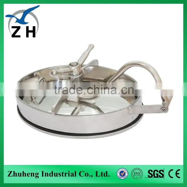 Sanitary Stainless Steel Tank Pressurized Manhole Cover Sealed Manhole Covers photo-3