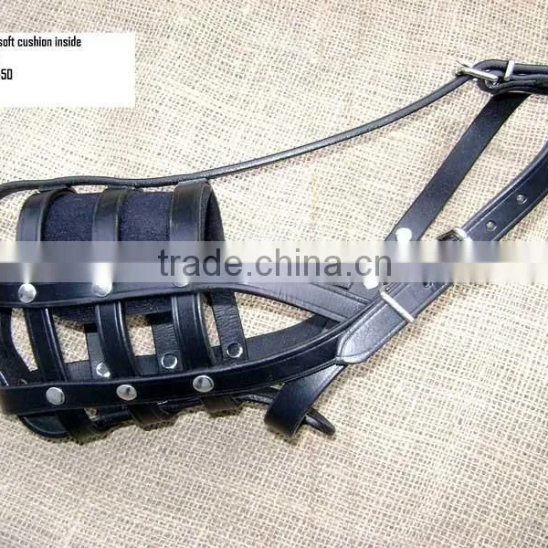 Wholesale Luxury New Design Genuine Leather Dog Muzzle photo-4