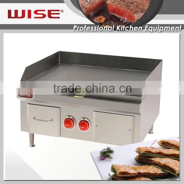 WISE 24" Commercial Stainless Steel Electric Griddle for Restaurant photo-4
