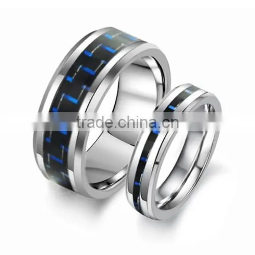 Fashion Carbon Fiber Design Fasion Jewelry Stainless Steel Rings Mix Order (LR6004) photo-3
