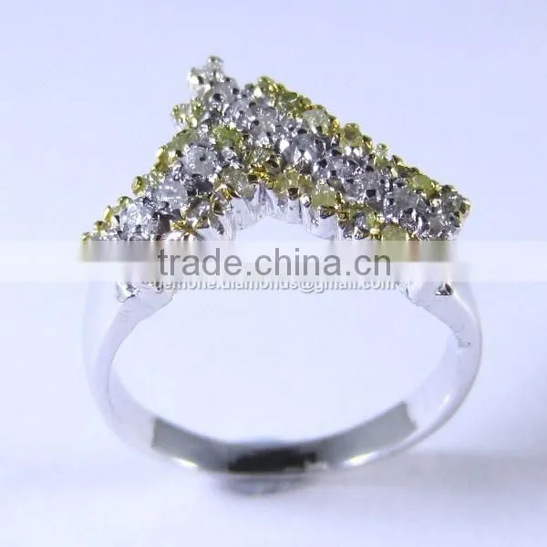 High Quality Rogh Diamond Engagement Rings photo-2