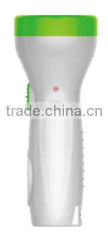 White Rechargeble 1 LED Torch Light Rechargeable Portable Lamp Torch photo-5