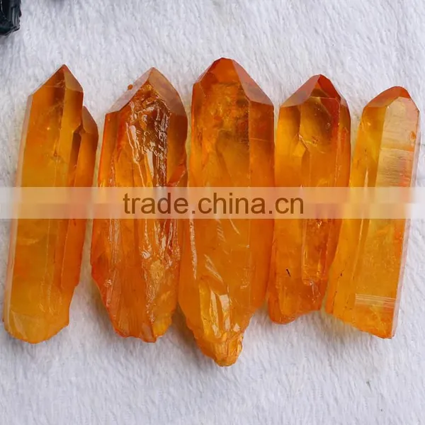 Rainbow Aura Quartz Points Crystals Healing Stones photo-4