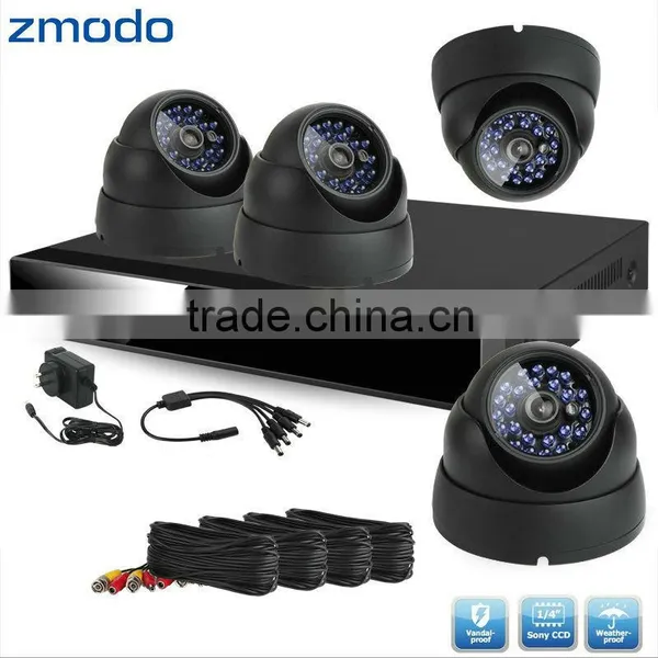 Zmodo 4CH DVR Outdoor CCD Camera Surveillance System