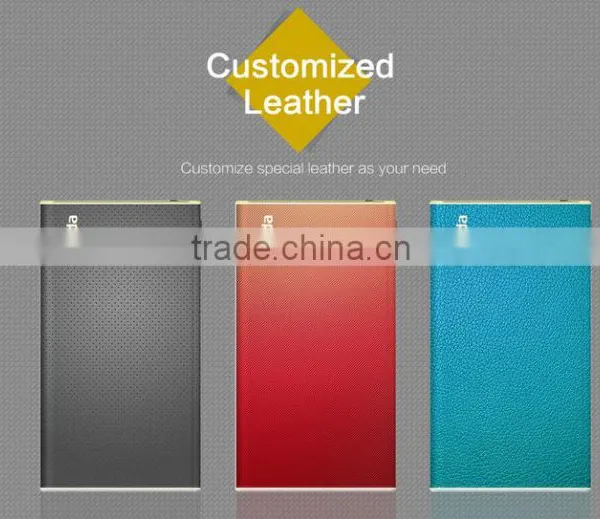 Shenzhen 2016 New Products Ultra Thin 3000mAh PU Leather Battery Charger Mobile Power Bank photo-6