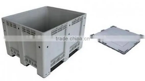 Heavy Duty Stackable Storage Plastic Pallet Boxes With Wheels photo-4