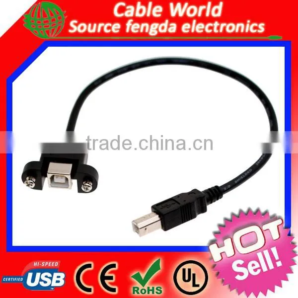 2.0 Printer USB Panel Mount Type B Cable