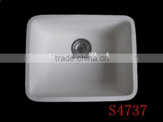 Single Bowl Single Tray Solid Surface Kitchen Sinks,aritifical Stone Single Bowl Kitchen Sink photo-6
