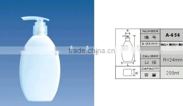200ml Empty Shampoo HDPE Bottle With the Pump Fashion Body Wahs Bottle photo-2