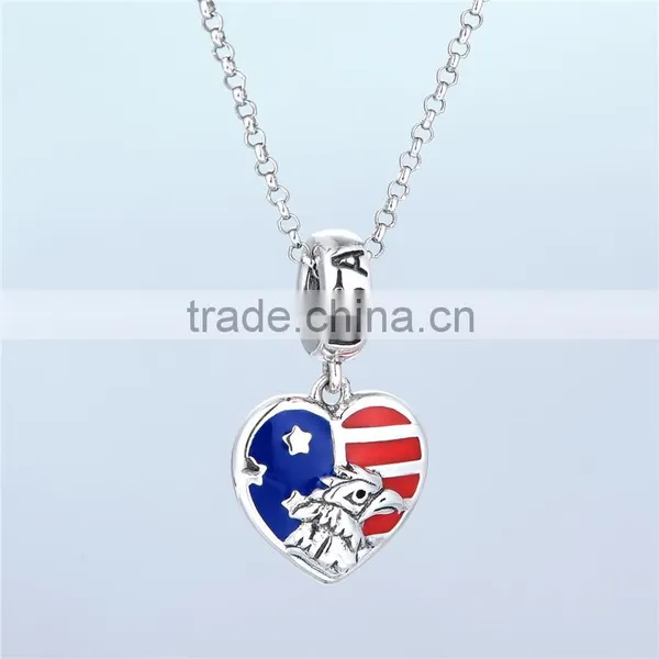 US National Bird Bald Eagle Sterling Silver Bird Pendant photo-2