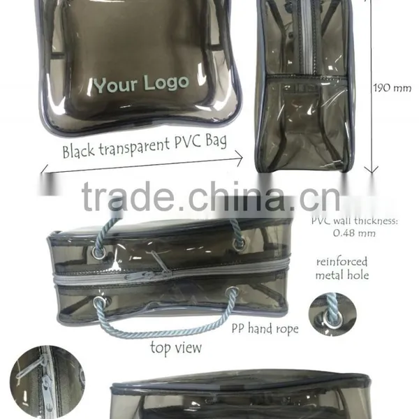 Transparent Packaging PVC Zipper Pouch for Cosmetics or Accesories photo-4