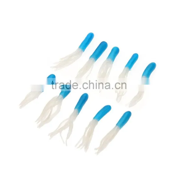35Pcs Soft Plastic Worm Fishing Baits 10 Lead Jig Head Hooks Simulation Suite Set Lures Tackle photo-4
