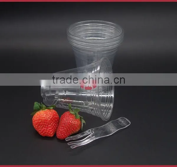 Disposable Plastic Cups PET Material 14Oz High Transparent photo-5