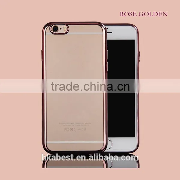 For Iphone 6 Soft Tpu Frame+Acrylic Back Cover Case, Mobile Phone Case for Iphone 6s