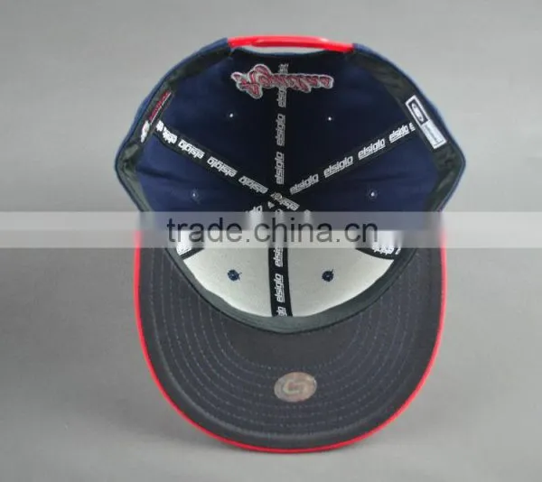 China Factory Custom 6-panel Snapback Caps With Embroidery Logo photo-6