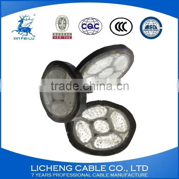 4*6+1*4mm2- Hot!!Chinese Cable Supplier Aluminum XLPE Insulated PVC Sheathed Construction Power Cable for Construction-YJLV photo-6