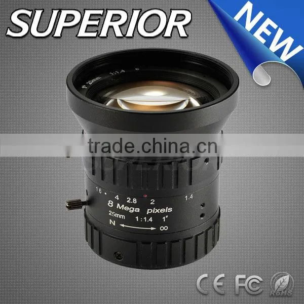 IR Multi-Coating Special Systems and Technologies HD8MP 25mm F1.4 Machine Vision CCTV Lens Manual Iris C Mount Megapixel Lens photo-2