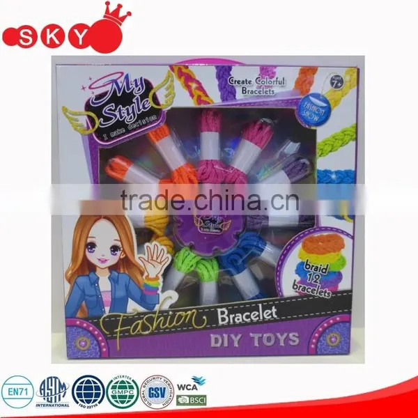 Party Toys for Princess Girl Craft Diy Toy Set Trendy Jewellery Set Fabric Bangles 2016 Gift Items