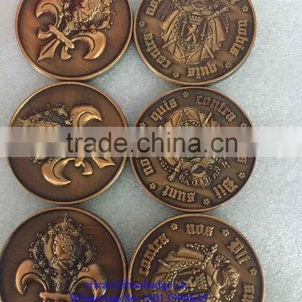 2016 High End Custom Antique Bronze Metal Old Souvenir World Coins photo-2