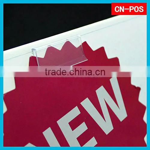 Supermarket Displaying Shelf Plastic Label Holder