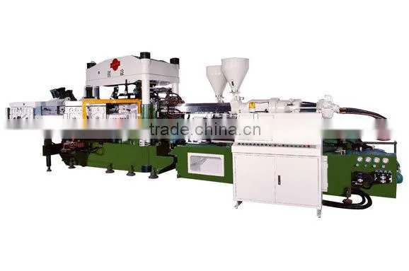 Two Colour Rotary Type Rain Boots Automatic Injection Moulding Machine