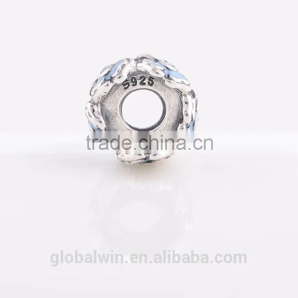 Blue Flower Charm Wholesale 925 Sterling Silver Charms With China Supplier photo-4