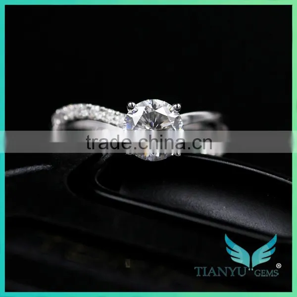 Moissanite Fire Solitaire Ring Color Moissanite Sic Silicon White Color Jcpenney Moissanite Jewelry photo-5