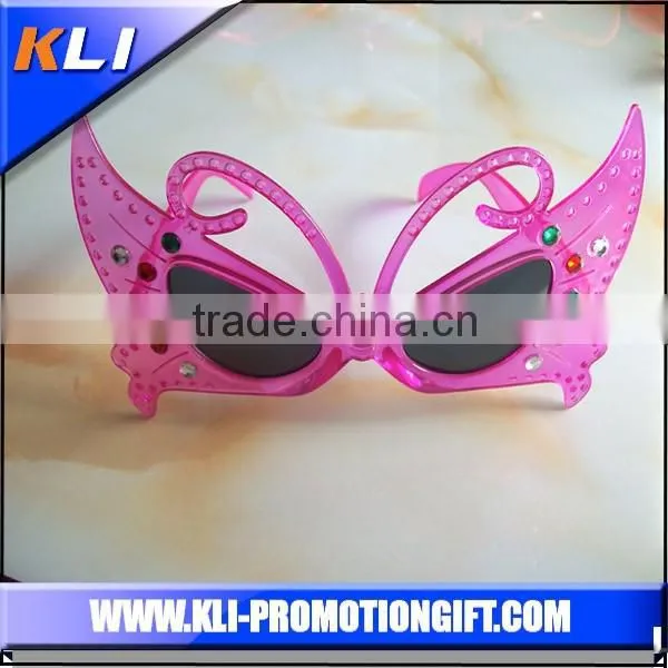 Fancy Orange Heart Shape Crazy Party Sunglasses photo-3