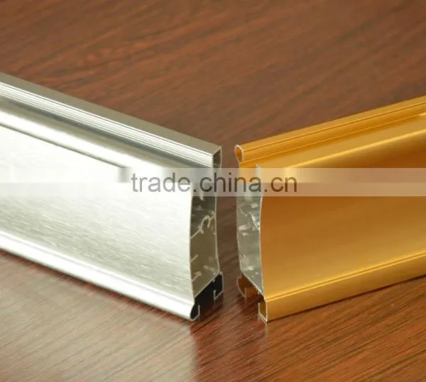 Golden Color Polished Aluminum Extrusion Profiles photo-6