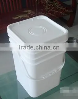 Food Grade18 L PP Plastic Square Pail With Sealed Lid photo-2
