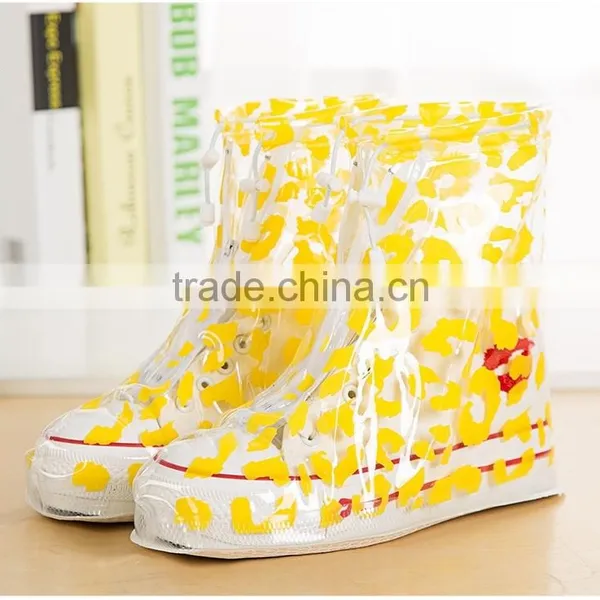 Fashion Rain Shoes Cover for Women Cheap Plastic Rain Shoe Cover