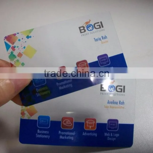 Clear/transparent Pvc Card/plastic Card for Business Card photo-2