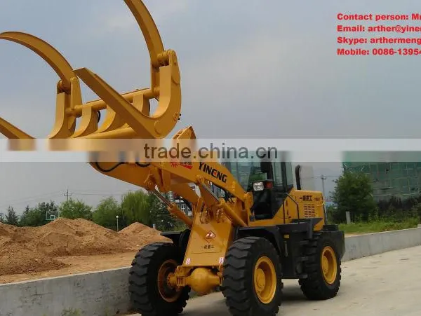 Loader With Grass/log/wood /pipe Timber Grasper/grab photo-2