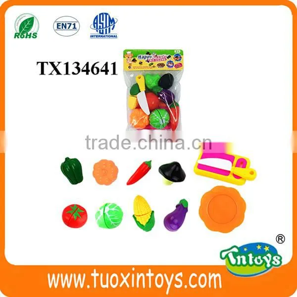 Plastic Cut Fruits and Vegetables Toys Cooking Toys Kitchen Sets photo-4