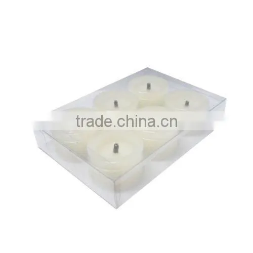 Set of 6 Flickering Flameless Candles, Battery Powered Fake Candles,Romantic Ivory Votive Candles and LED Candles With Timer photo-5