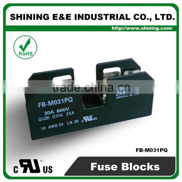 FB-M031PQ Panel and Din Rail Mounted 30A 1 Way Fuse Terminal Block photo-6