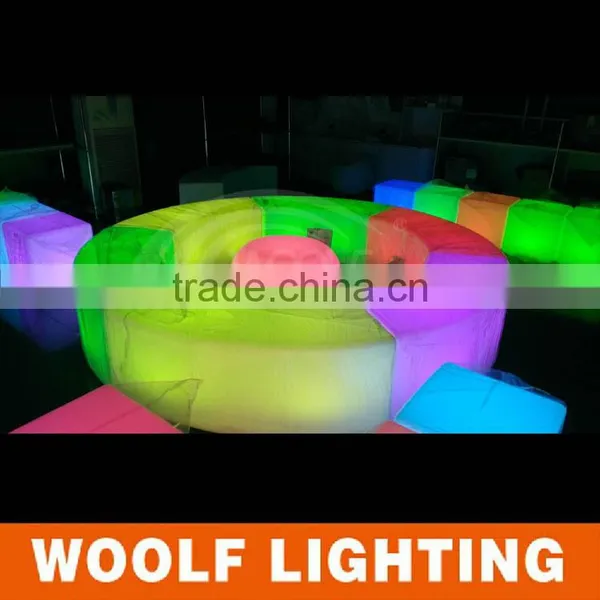 Hot Sale LED Curved Chair Snake Bar Chairs for Nightclubs photo-3