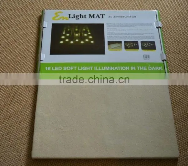 NEW LED LIGHTED FLOOR MAT,16 LED SOFT LIGHT ILLUMINATION,Emitting Carpet,photographic Carpet, LED MAT photo-2