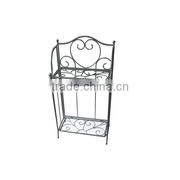 2015 Hot 2tier Metal Corner Plant Stand Display Shelf Unit Flower Stand photo-2