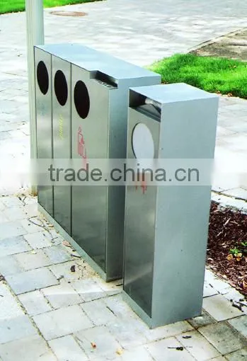 Arlau Metal Steel Street Waste Segregation Dustbin photo-3
