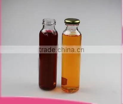 Clear Glass Juice Bottle / Glass Milk Bottle photo-3