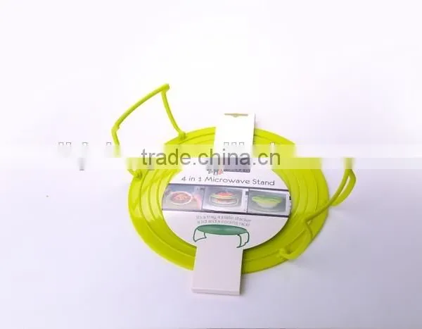 Multifunctional Plastic Oven Dedicated Heating Cooking Microwave Steamer Rack photo-3