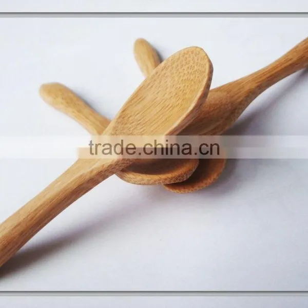 Cafes Coffee Mixing or Desert Scoop ,mini Bamboo Spoon Tea Spoons photo-4