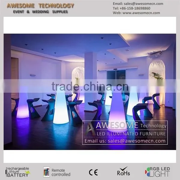 Luminous Led Glass Bar Table, Club Table photo-3