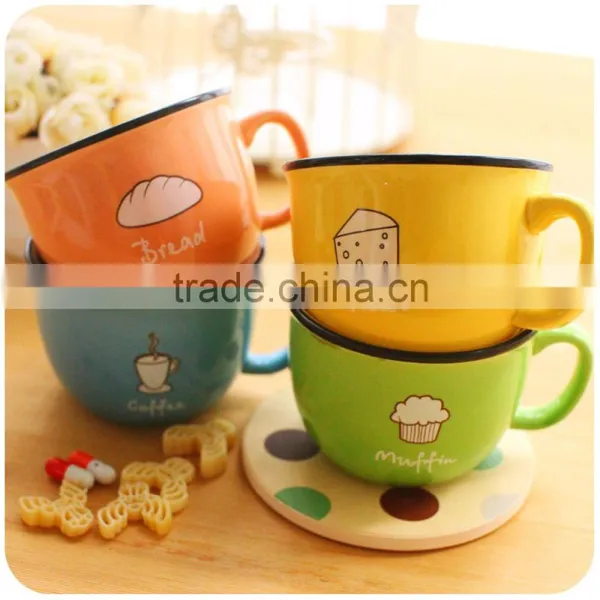 260ml 8oz Cute Printing Color Ceramic Coffee Mug With Gift Box photo-2