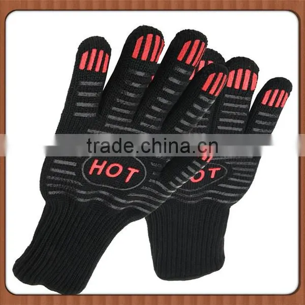 Wholesale Aramid Fiber Heat Resistant BBQ Gloves Cooking Gloves photo-2