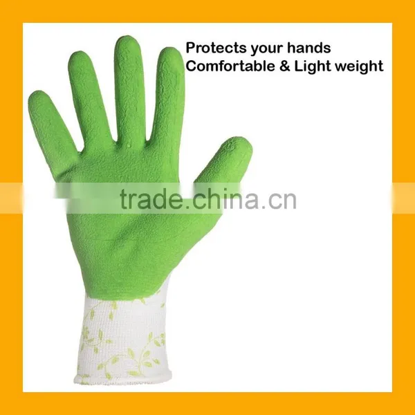 Light Weight Super Comfortable Soft Women Gardening Gloves Foam Latex Glove photo-4