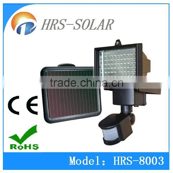 Motion Sensor Solar Power 60 White LED PIR Light Home Garden Security Led Flood Light photo-5
