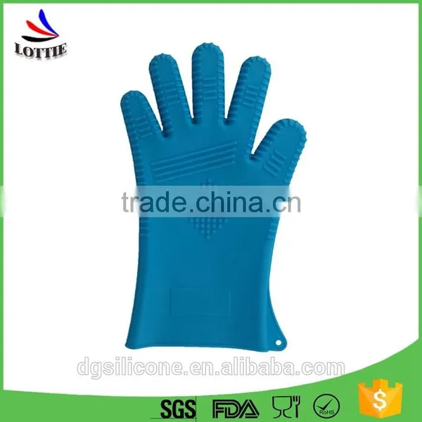 Hot Sale Kitchen Waterproof Silicone Oven Gloves Heat Resistant Silicon Gloves for Cooking/silicone Mitts photo-3