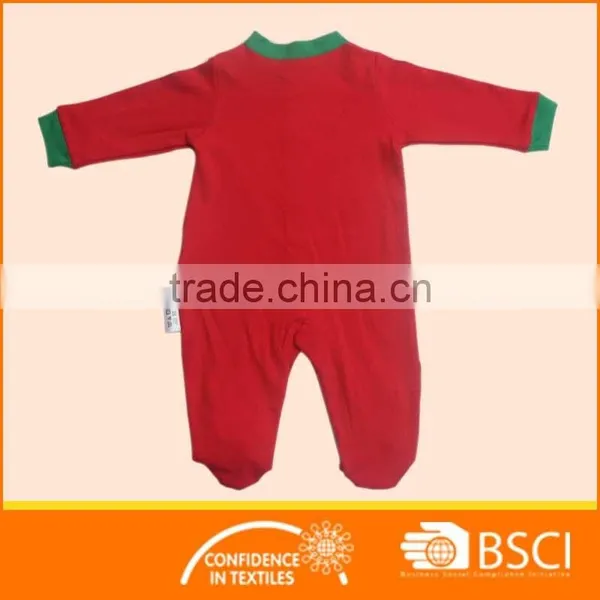 Christmas Cartoon Animal Deer Pattern Soft Cotton Baby Clothes Romper photo-2